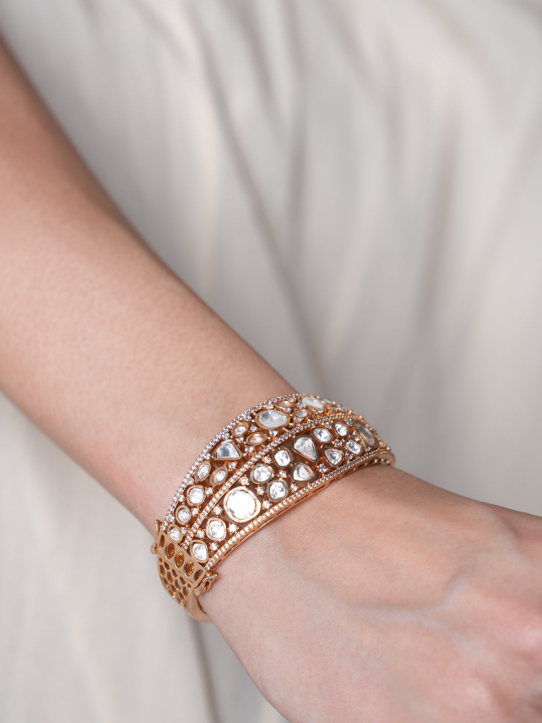 Shiny Moissanite Heavy Bracelet