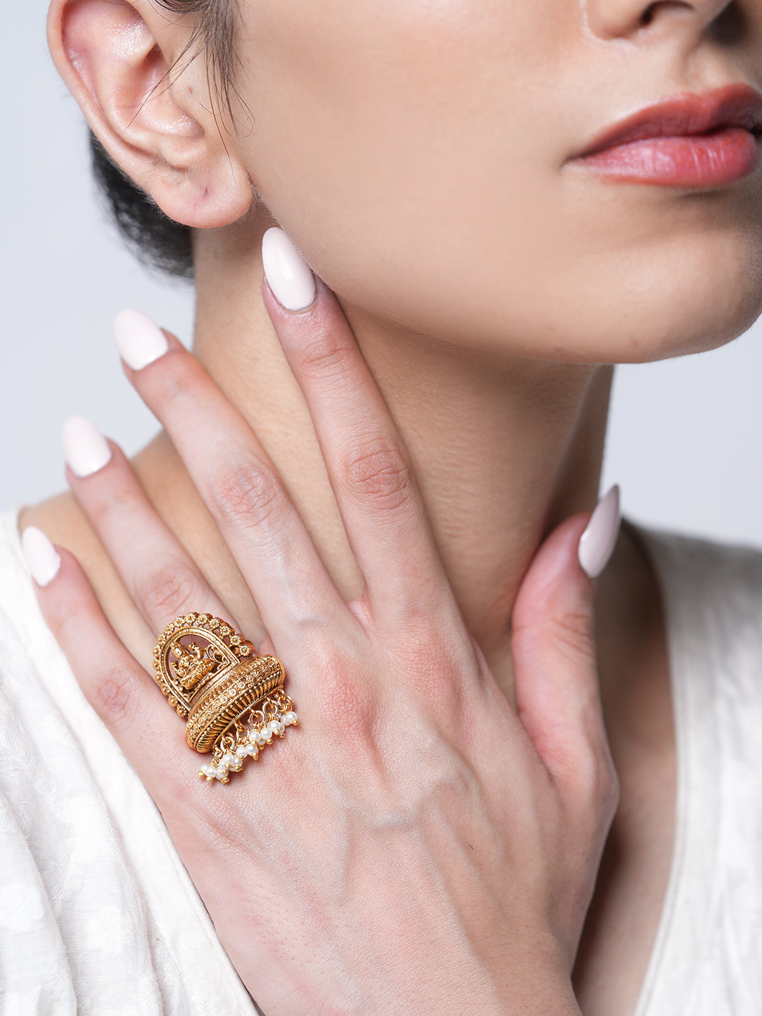 Small Lakshmi Designer Ring