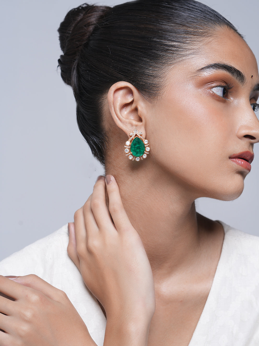 Green Doublet Moissanite Tops
