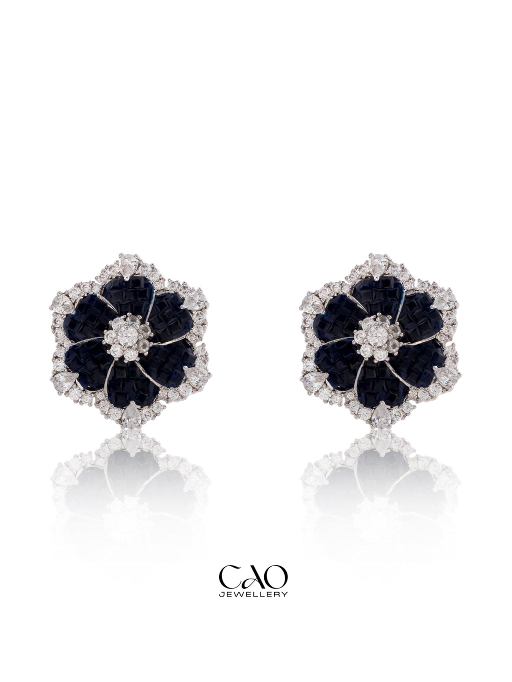 Blue Bloom Studs
