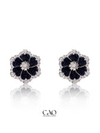 Blue Bloom Studs