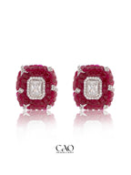 Crimson Shine Studs