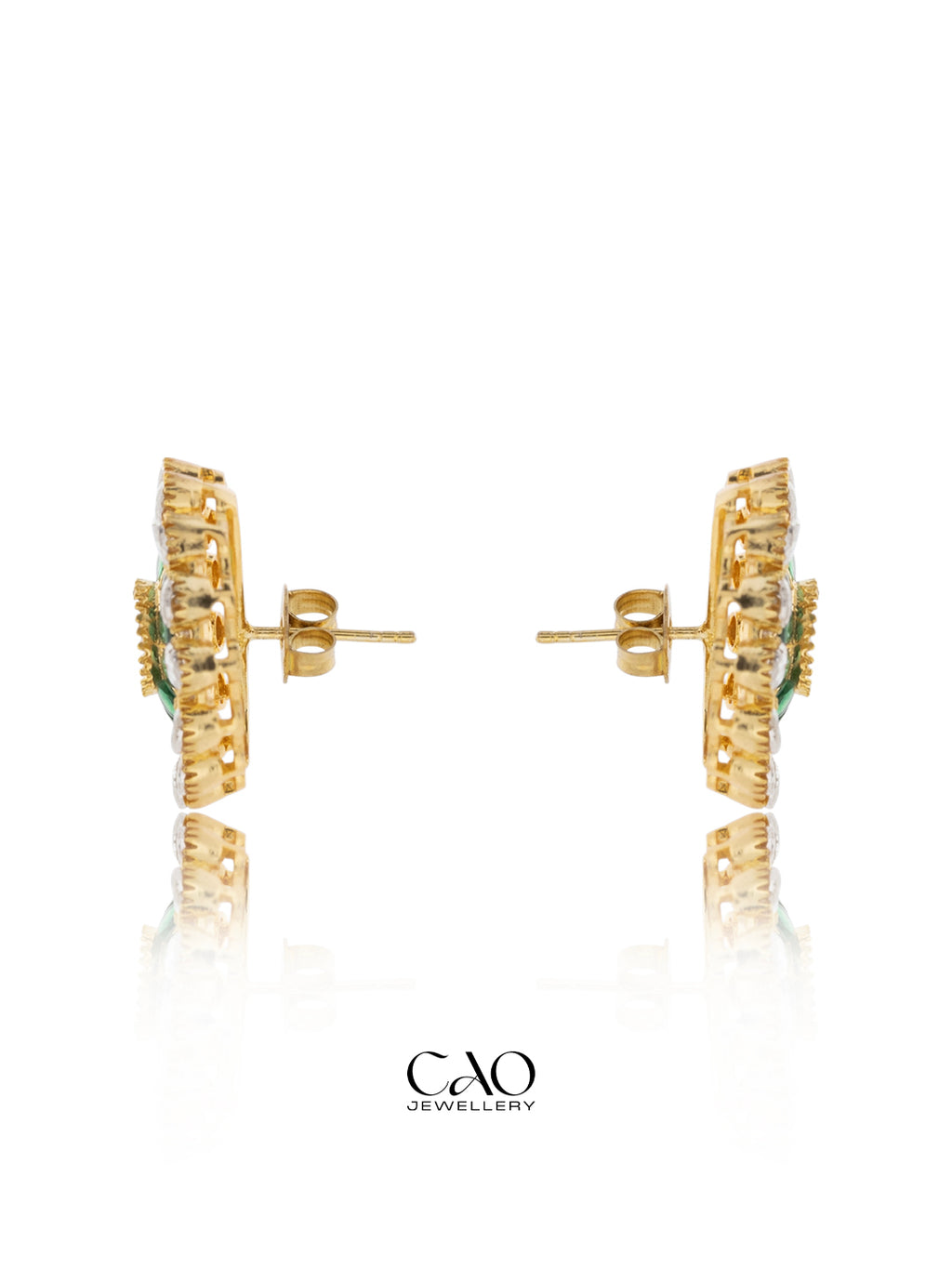 Green Aura Studs
