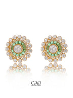 Green Aura Studs