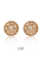 Noir Polki Studs