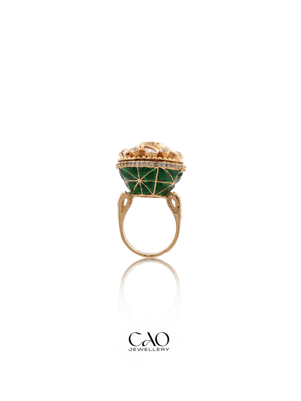 Emerald Dome Ring (Size 7)