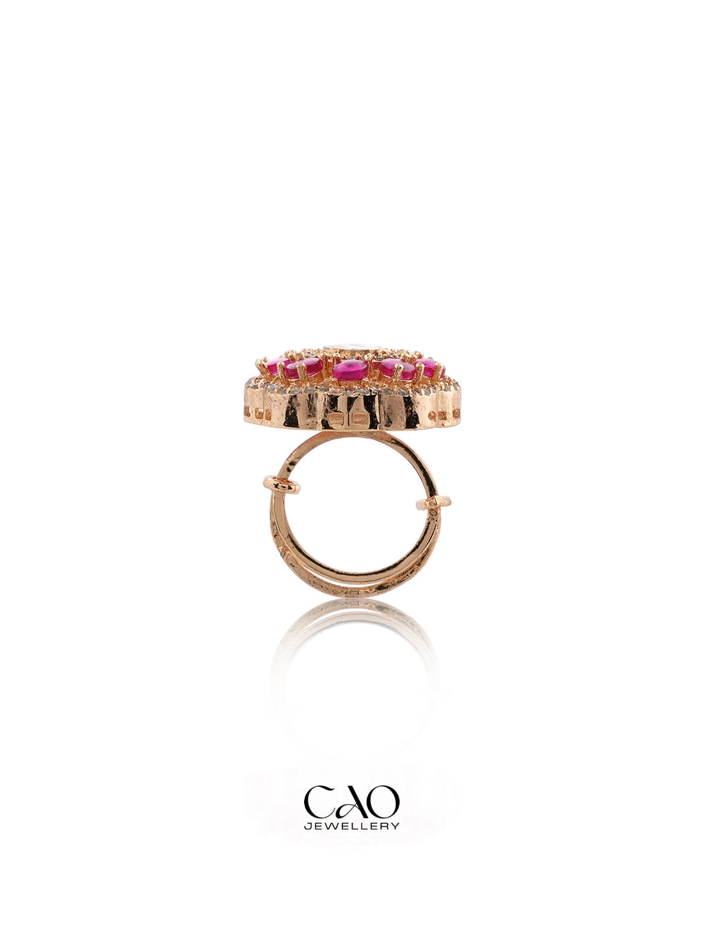 Pink Droplet Ring
