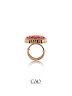 Pink Droplet Ring