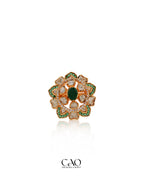 Green Petal Ring