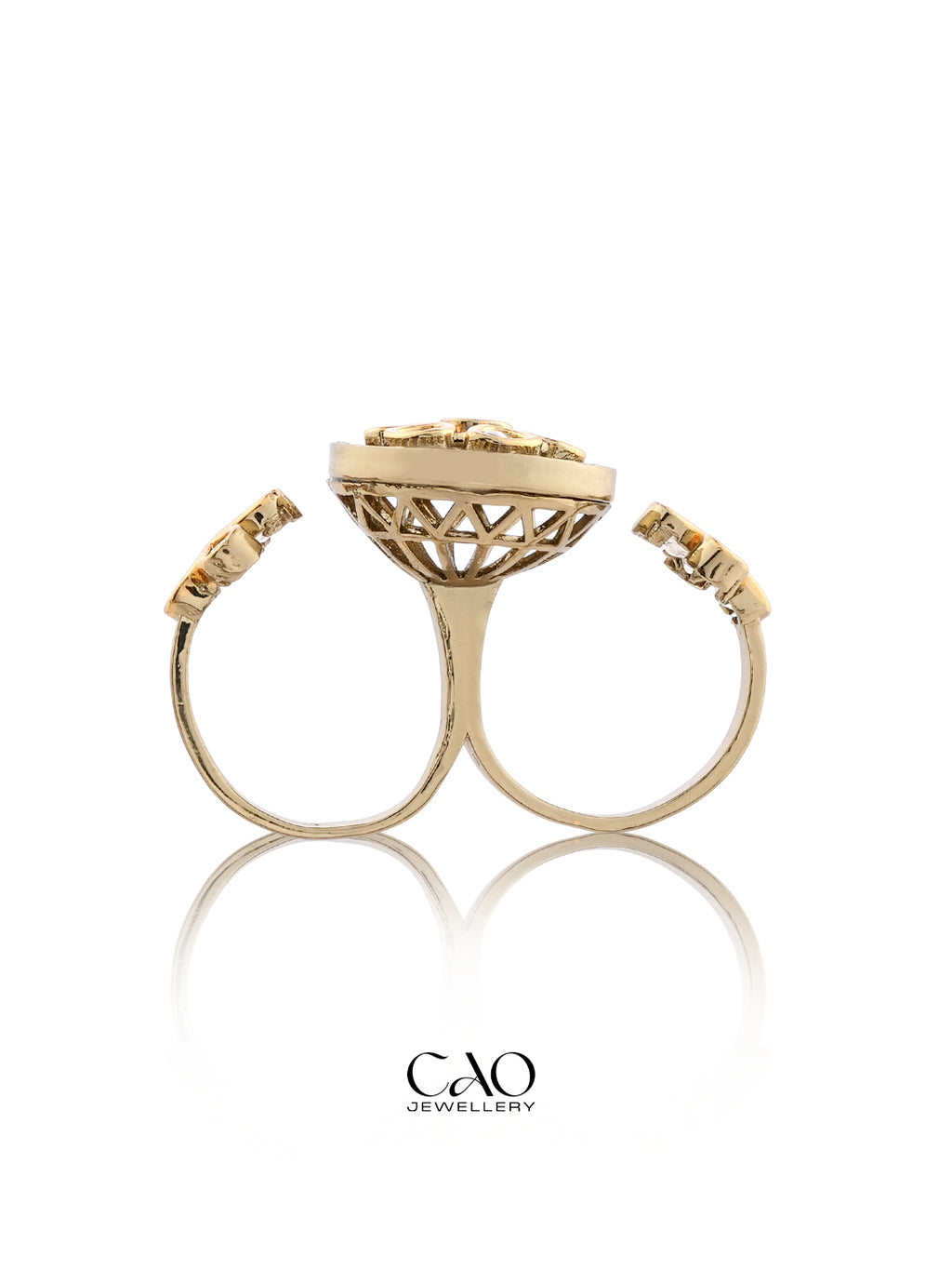 Green Two Finger Ring