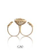 Green Two Finger Ring