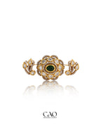 Emerald Polki Ring