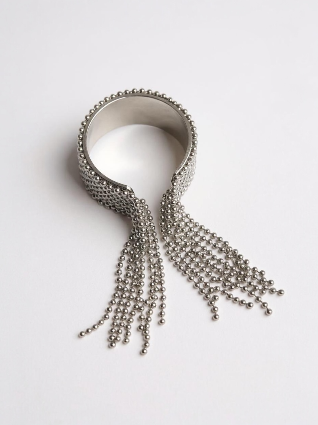 Stainless Steel Chain Tassel Finger Ring