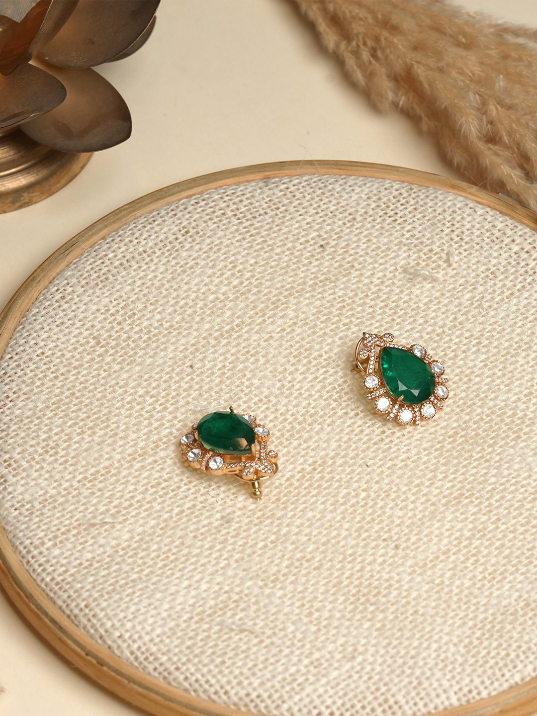 Green Doublet Moissanite Tops