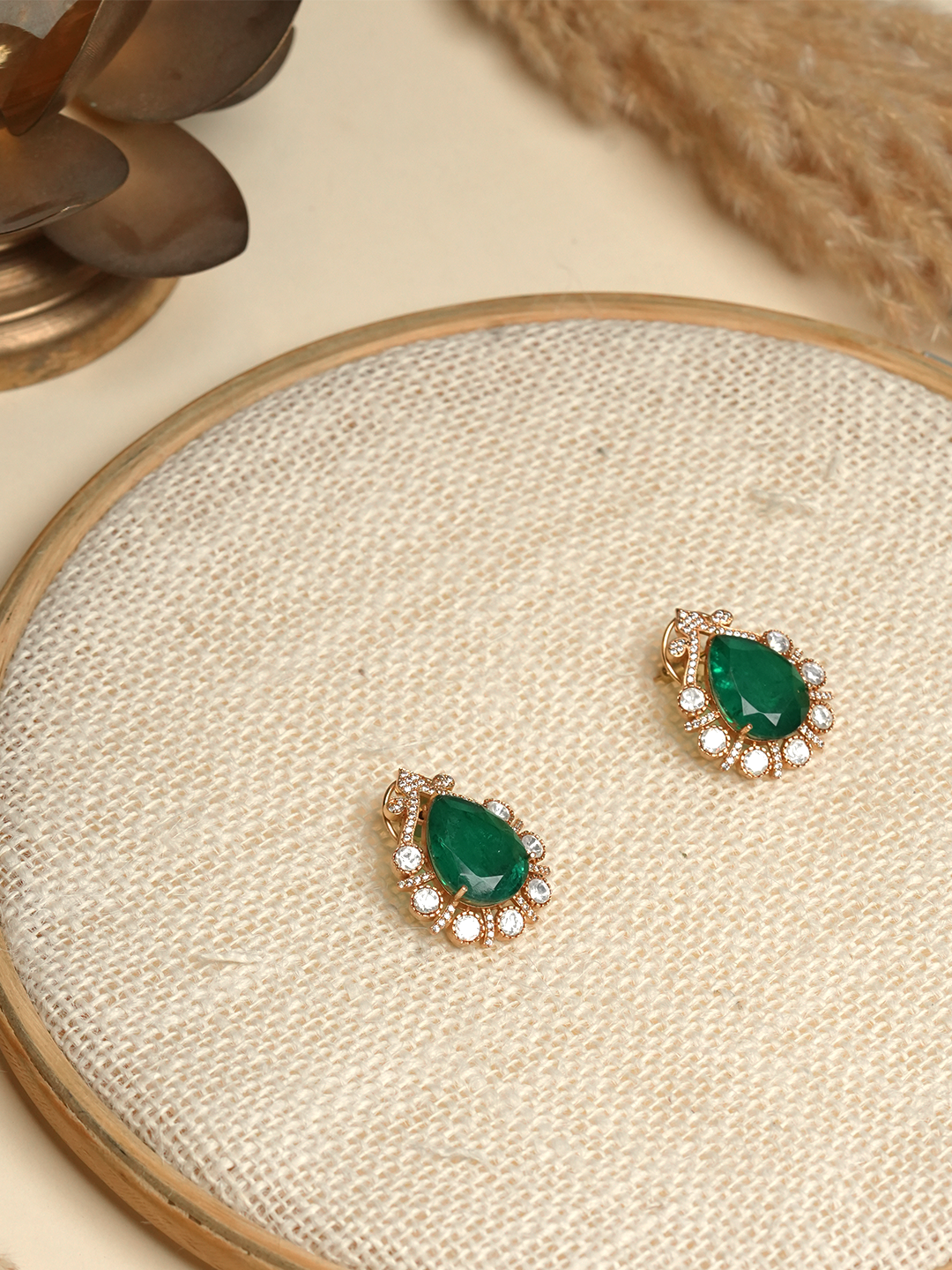 Green Doublet Moissanite Tops