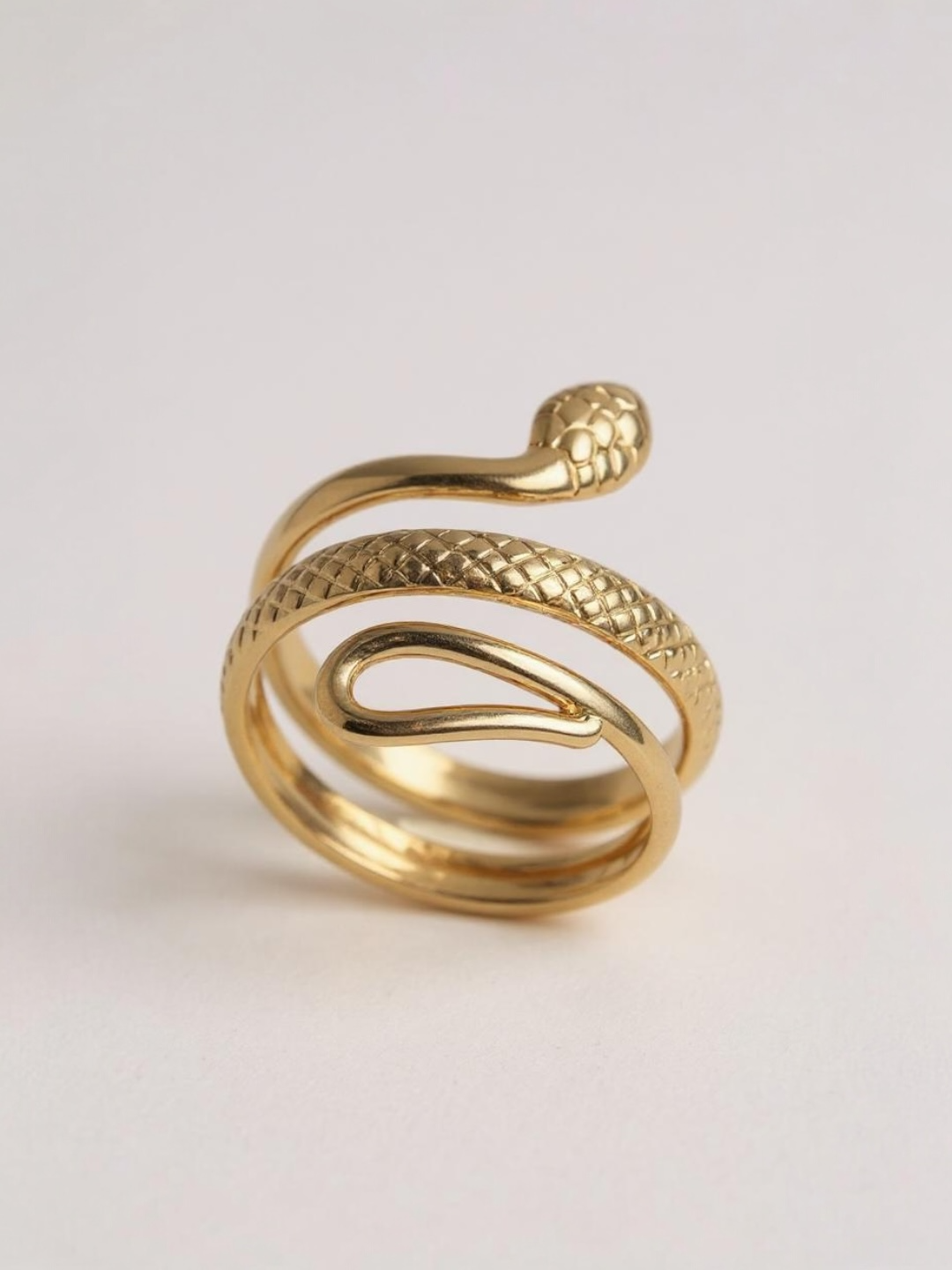 Golden Snake Ring