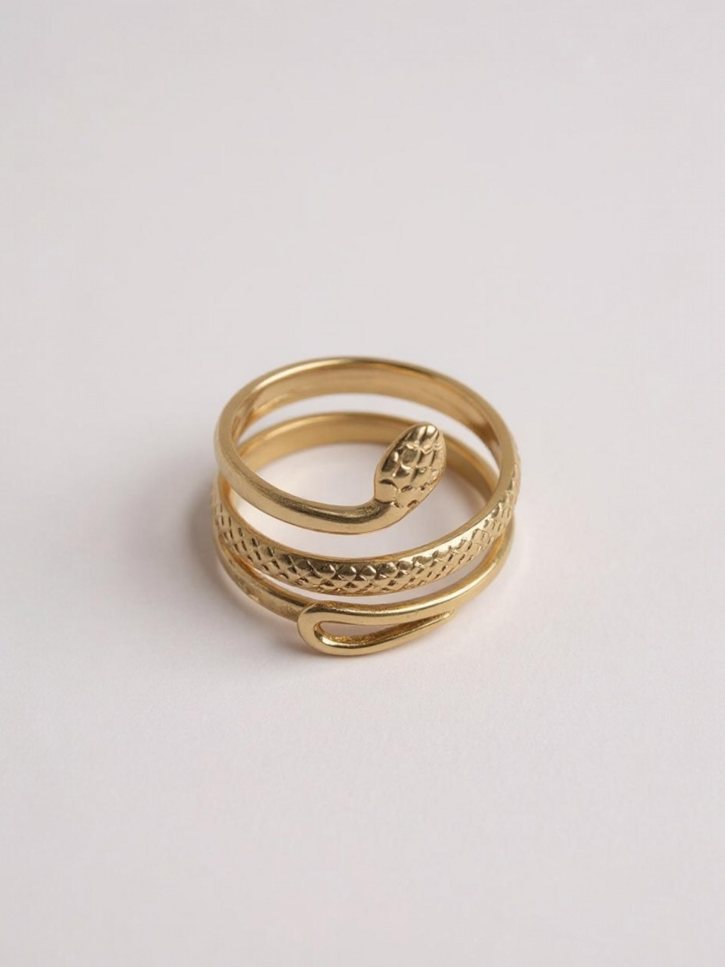 Golden Snake Ring