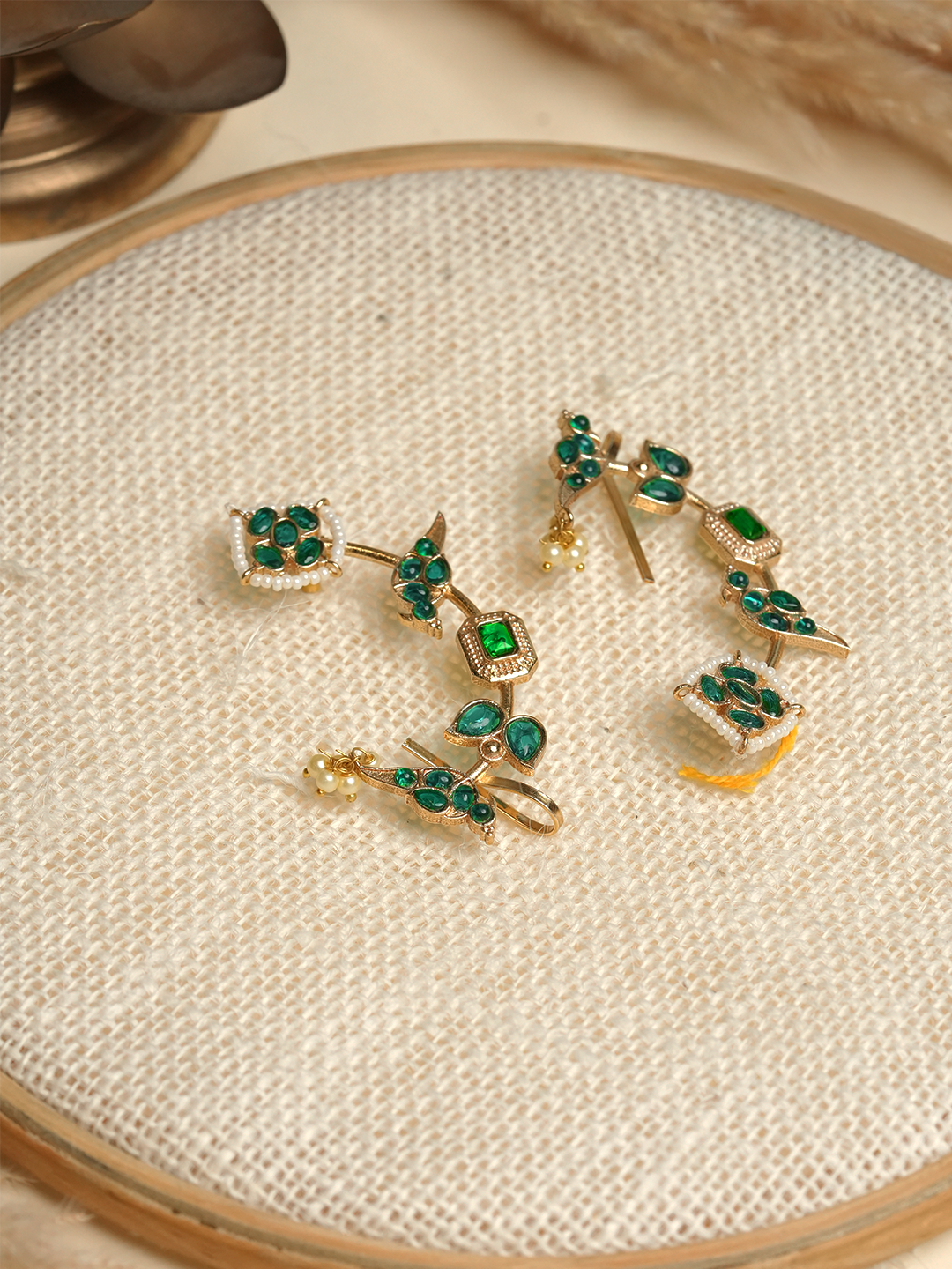 Designer Peacock Style Earcuffs