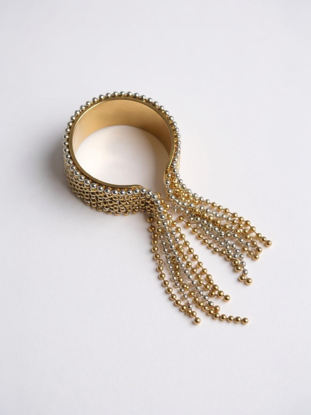 Stainless Steel Chain Tassel Finger Ring