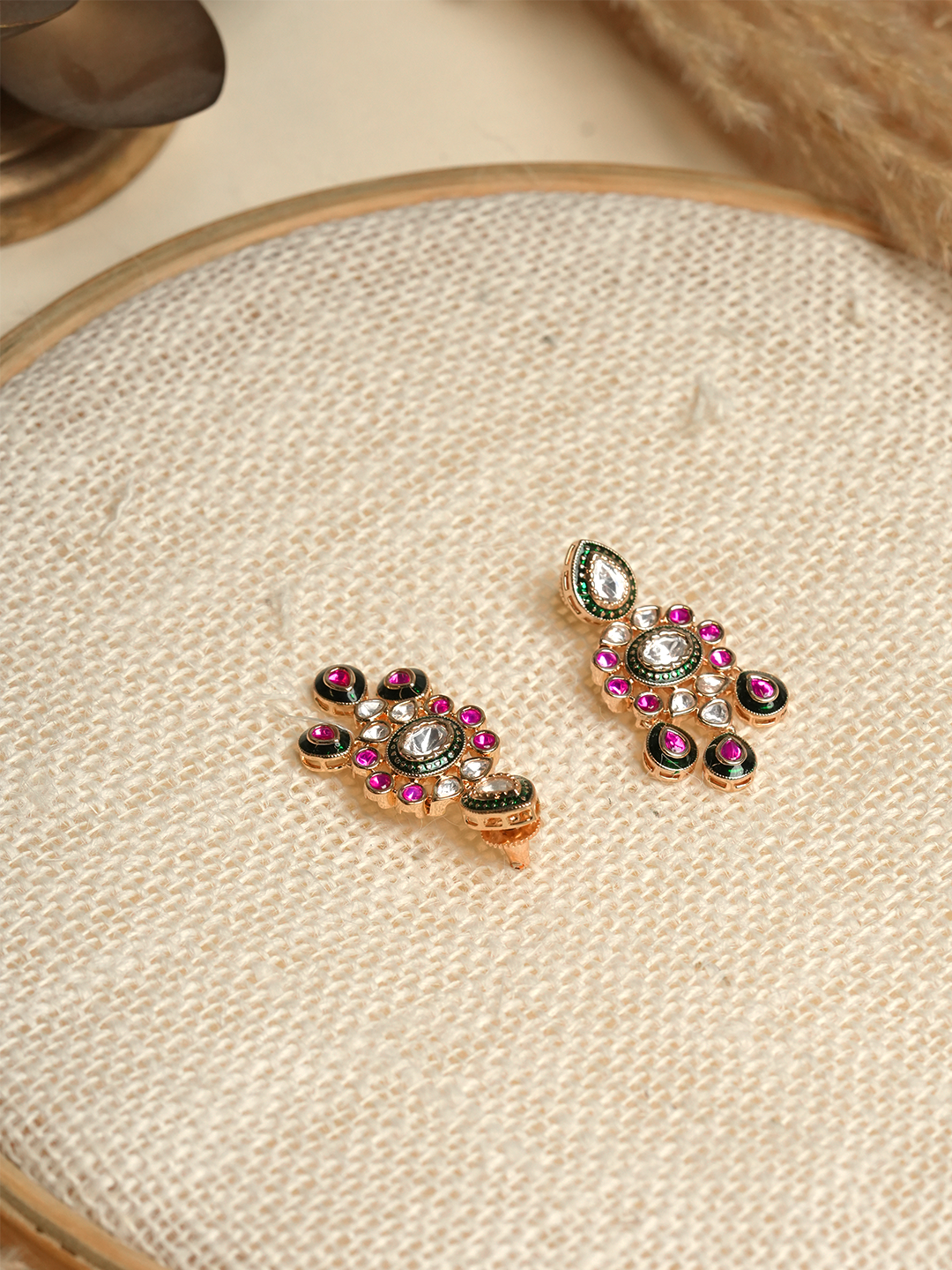 Premium Kundan Polki Earrings