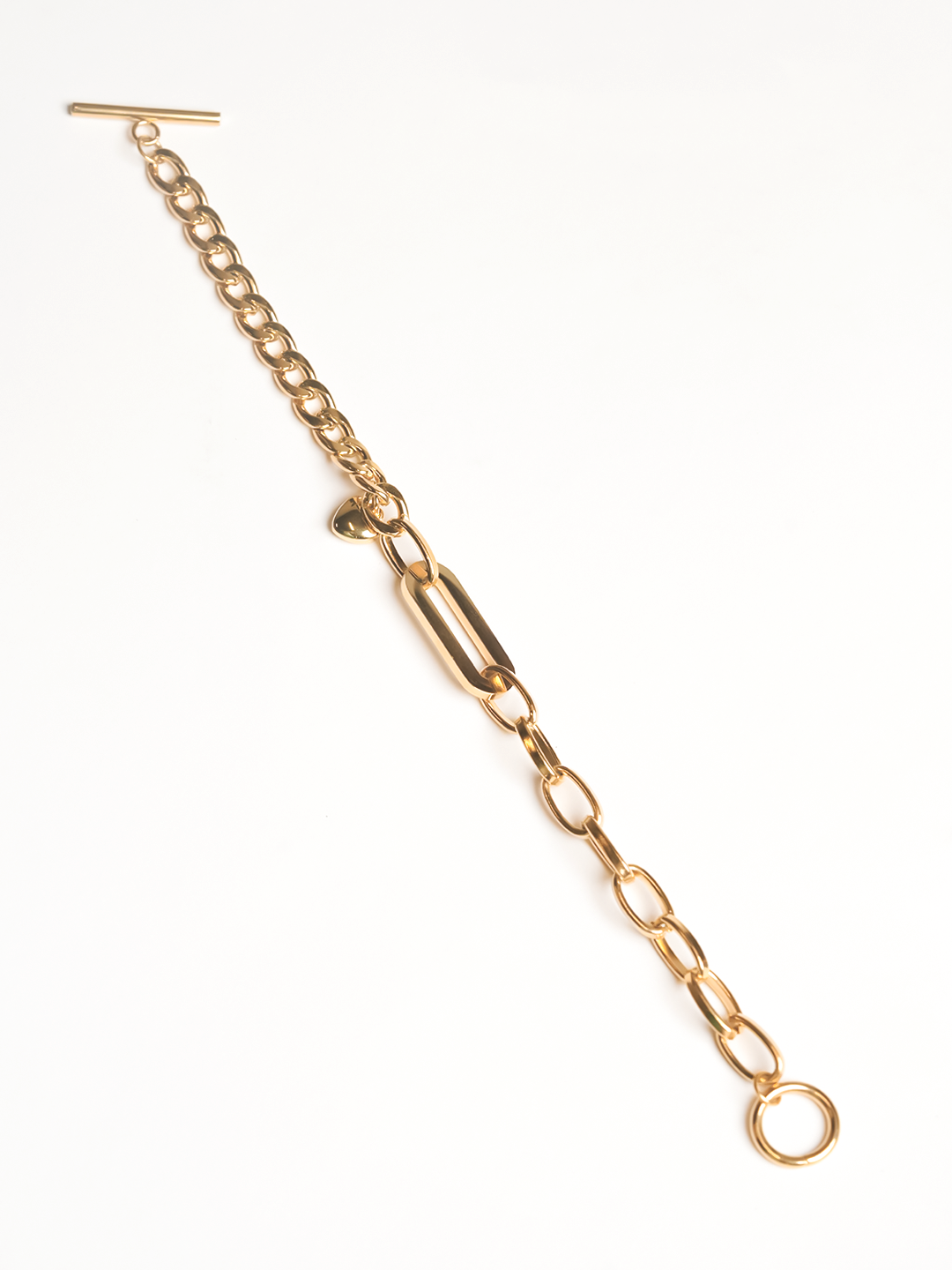Wristband Geometric Oval Link Chain Bracelet