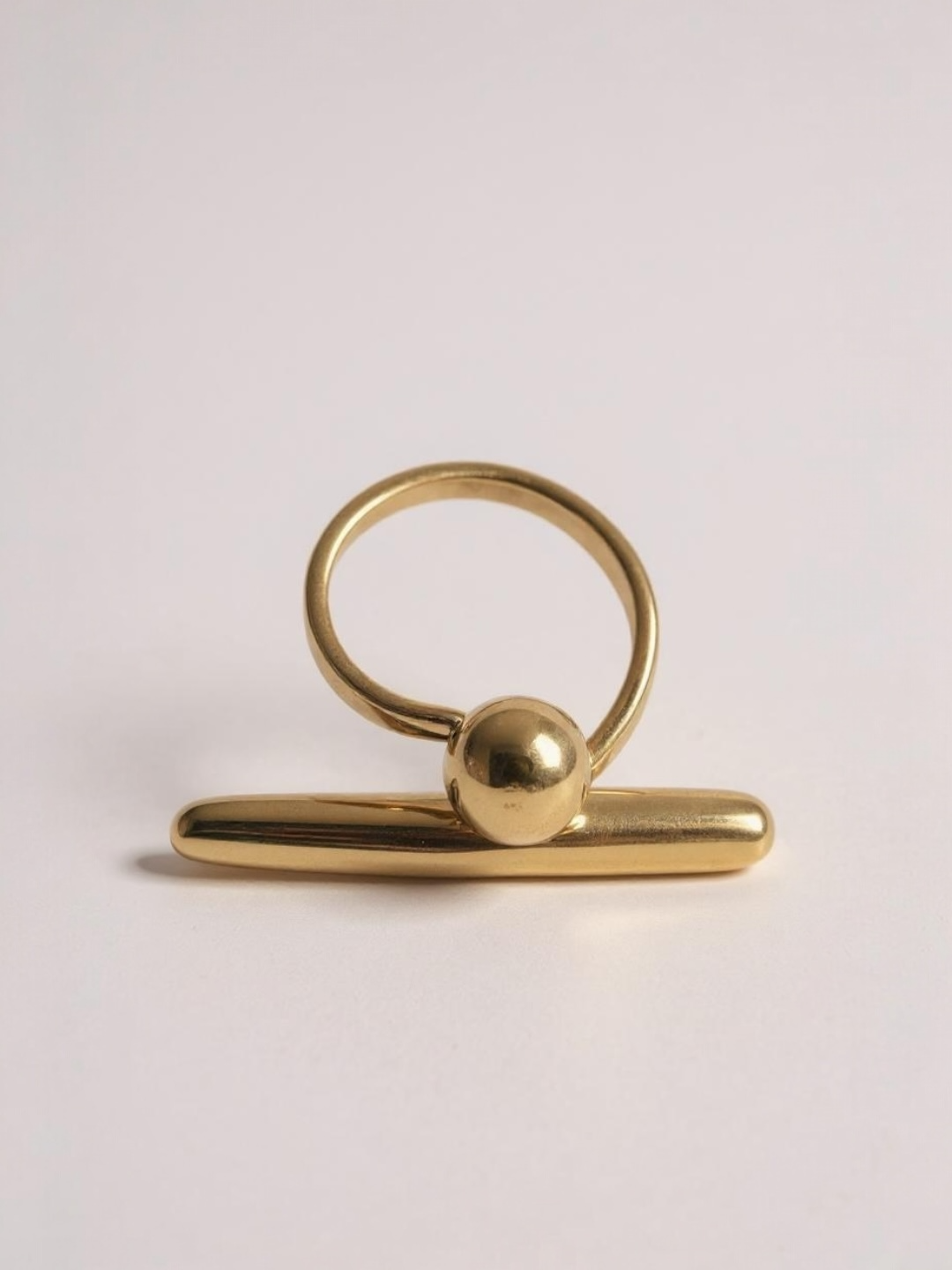 T Shaped Ball Open Ring