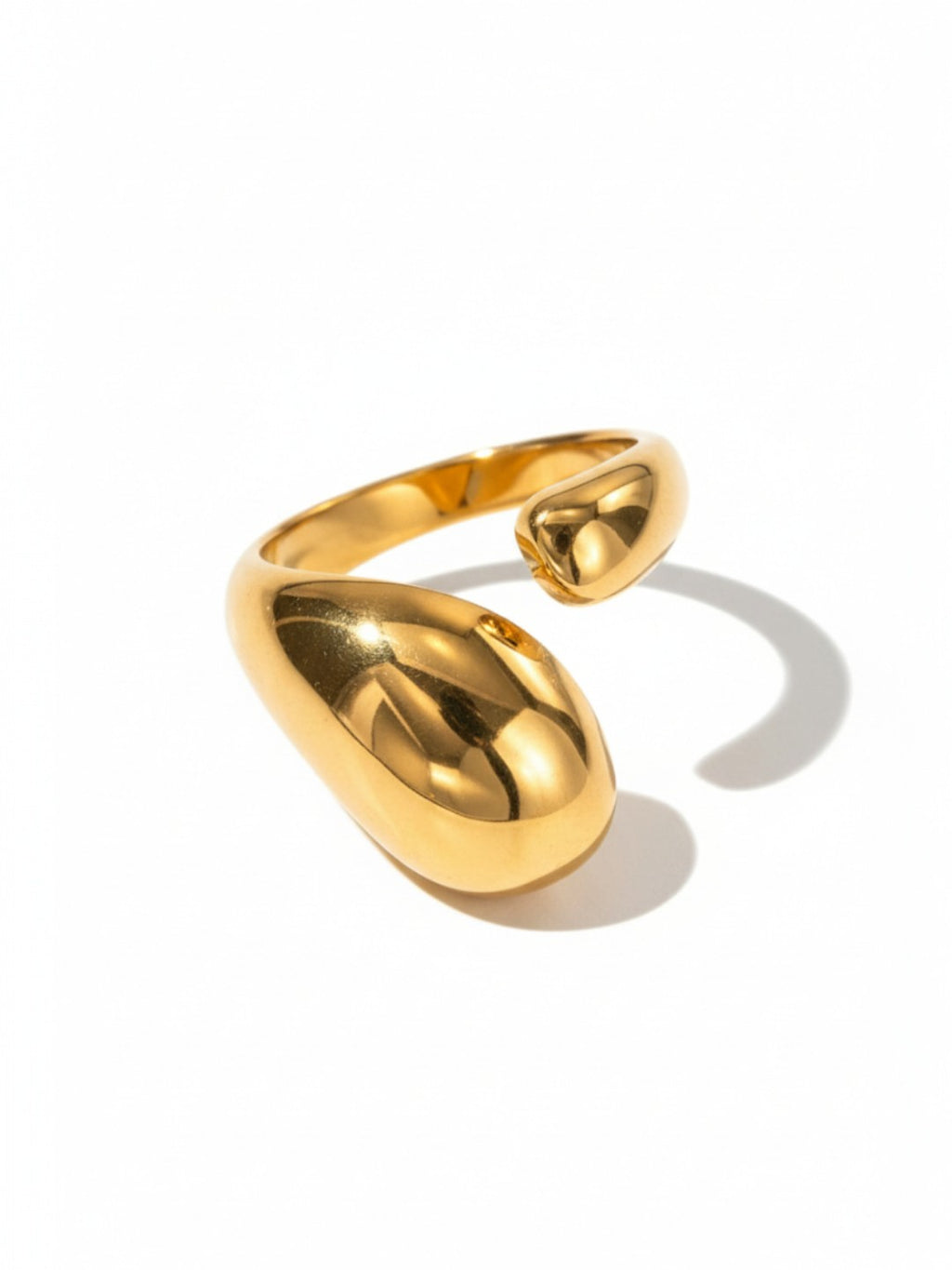 Designer Gold Plated Open Ring