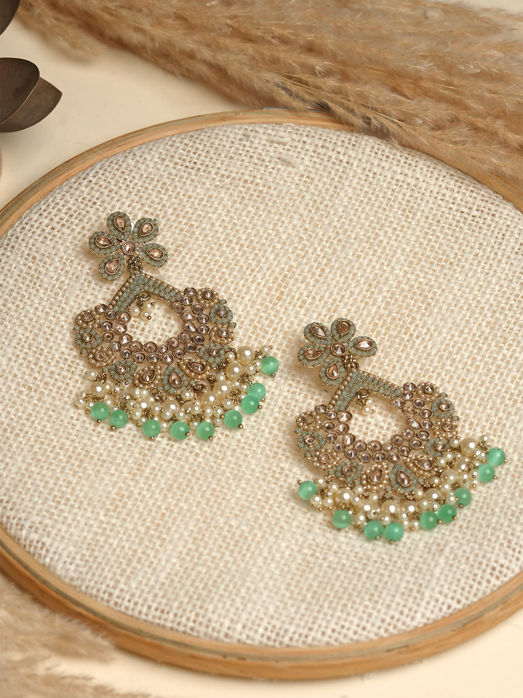 Reverse AD Turquoise Earrings