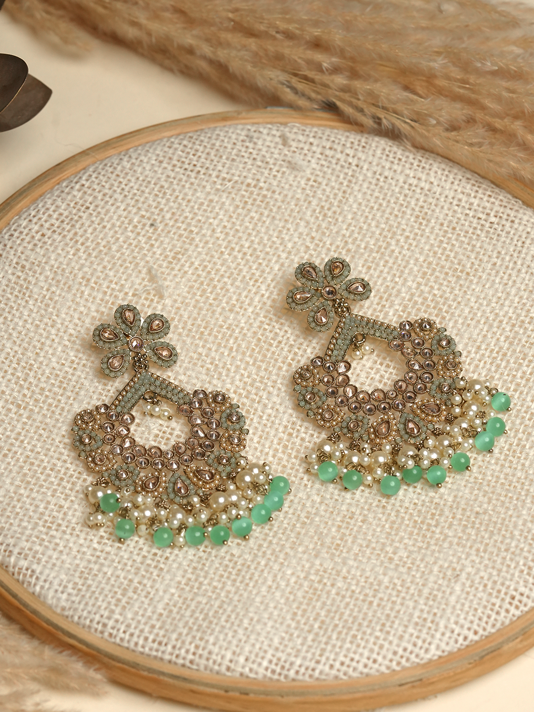 Reverse AD Turquoise Earrings