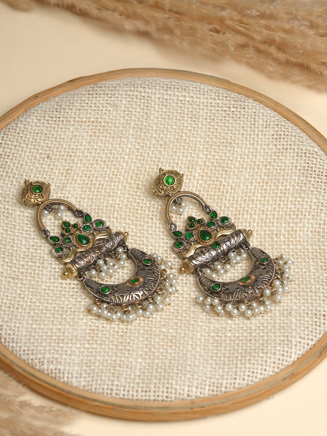 Green Fusion Earrings