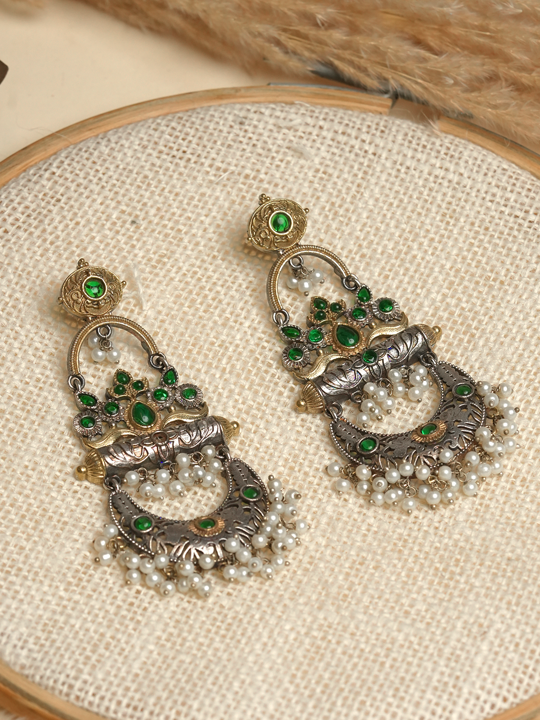 Green Fusion Earrings
