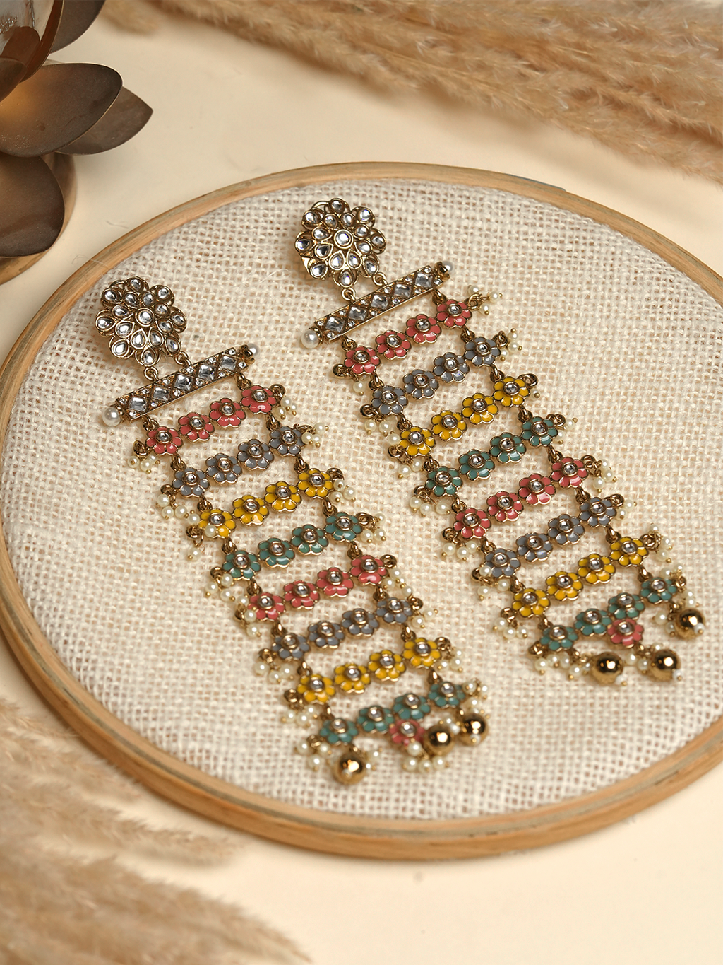 Long Multicolor Earrings