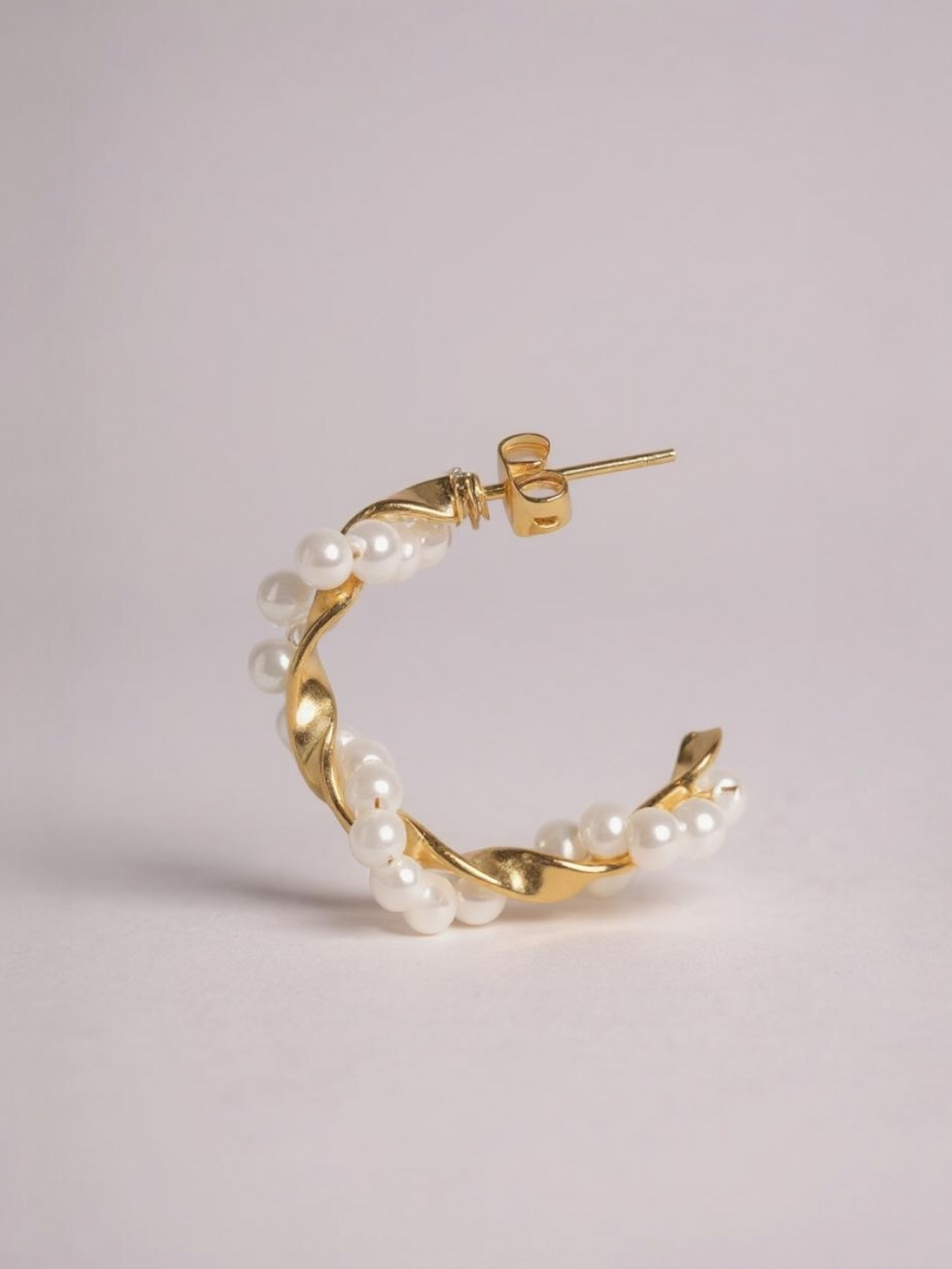 CC Pearl Twist Earrings