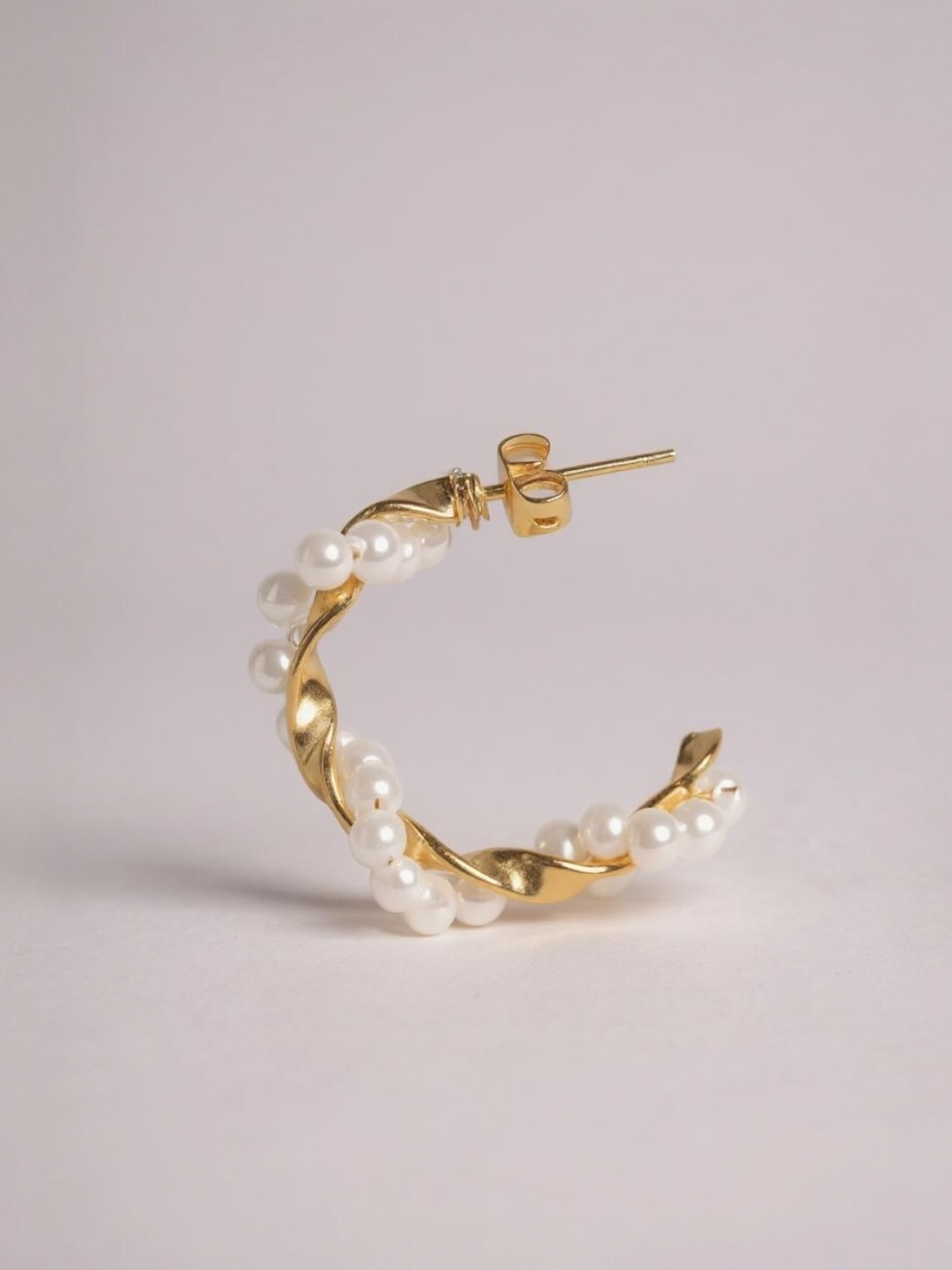 CC Pearl Twist Earrings