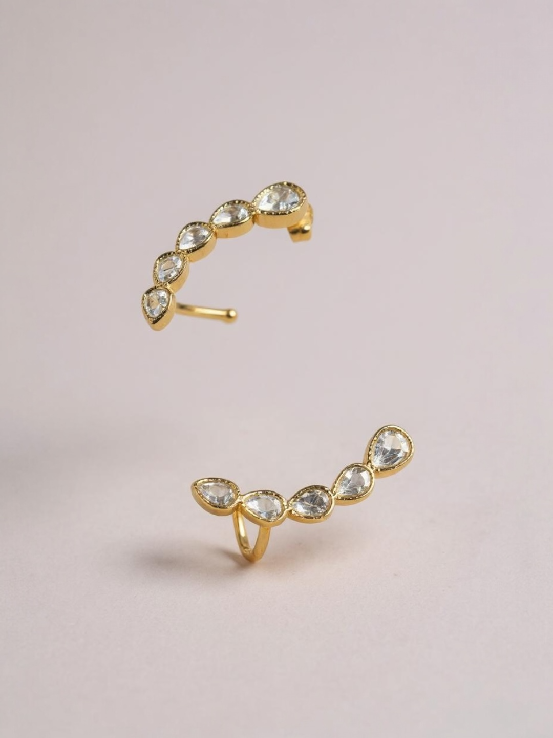 Shiny Cubic Zircon Ear Studs