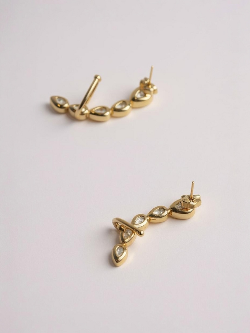 Shiny Cubic Zircon Ear Studs