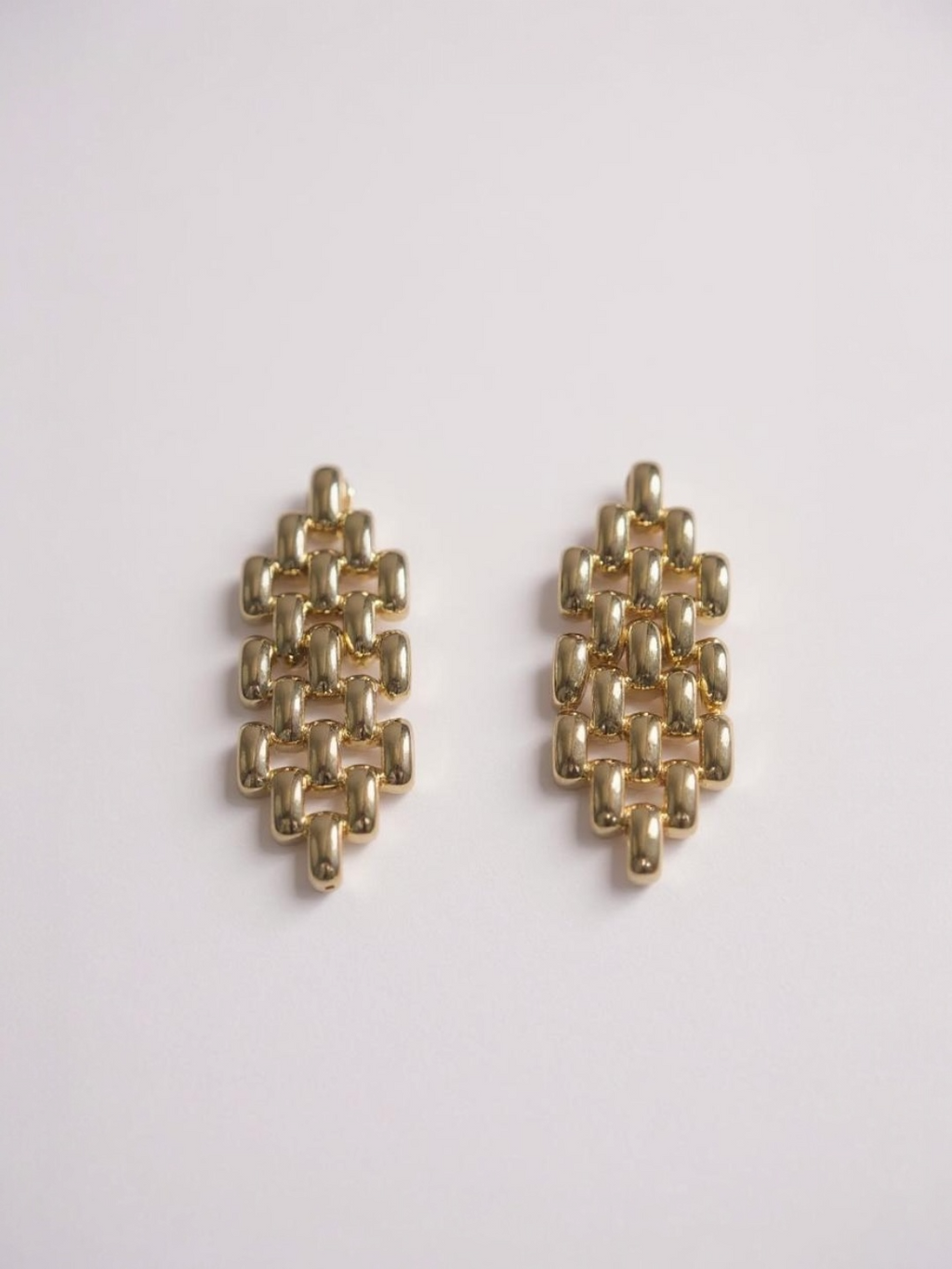 Geometric Chain Drop Earrings