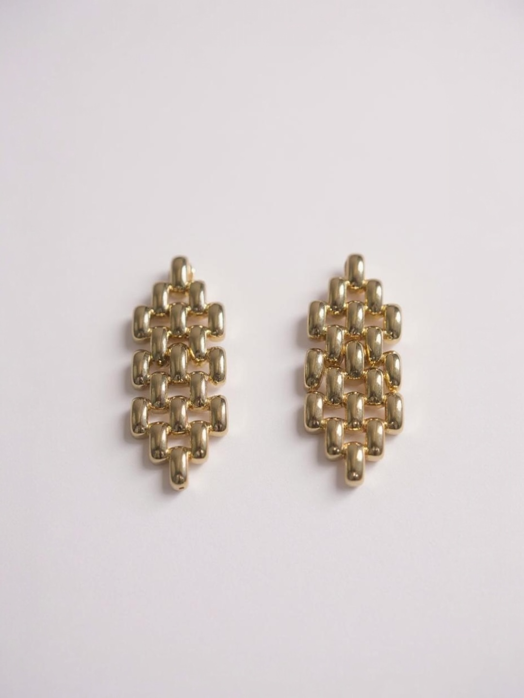 Geometric Chain Drop Earrings