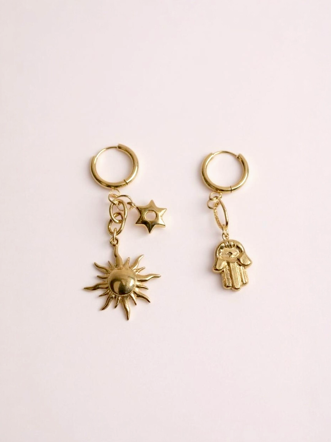 Vintage Sunflower Drop Earrings