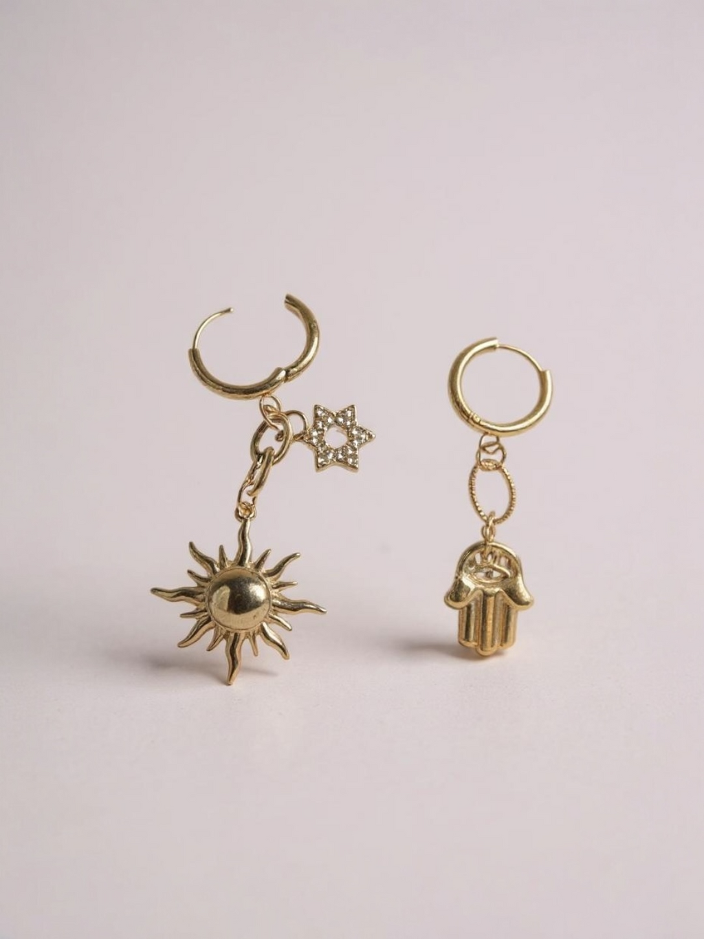Vintage Sunflower Drop Earrings