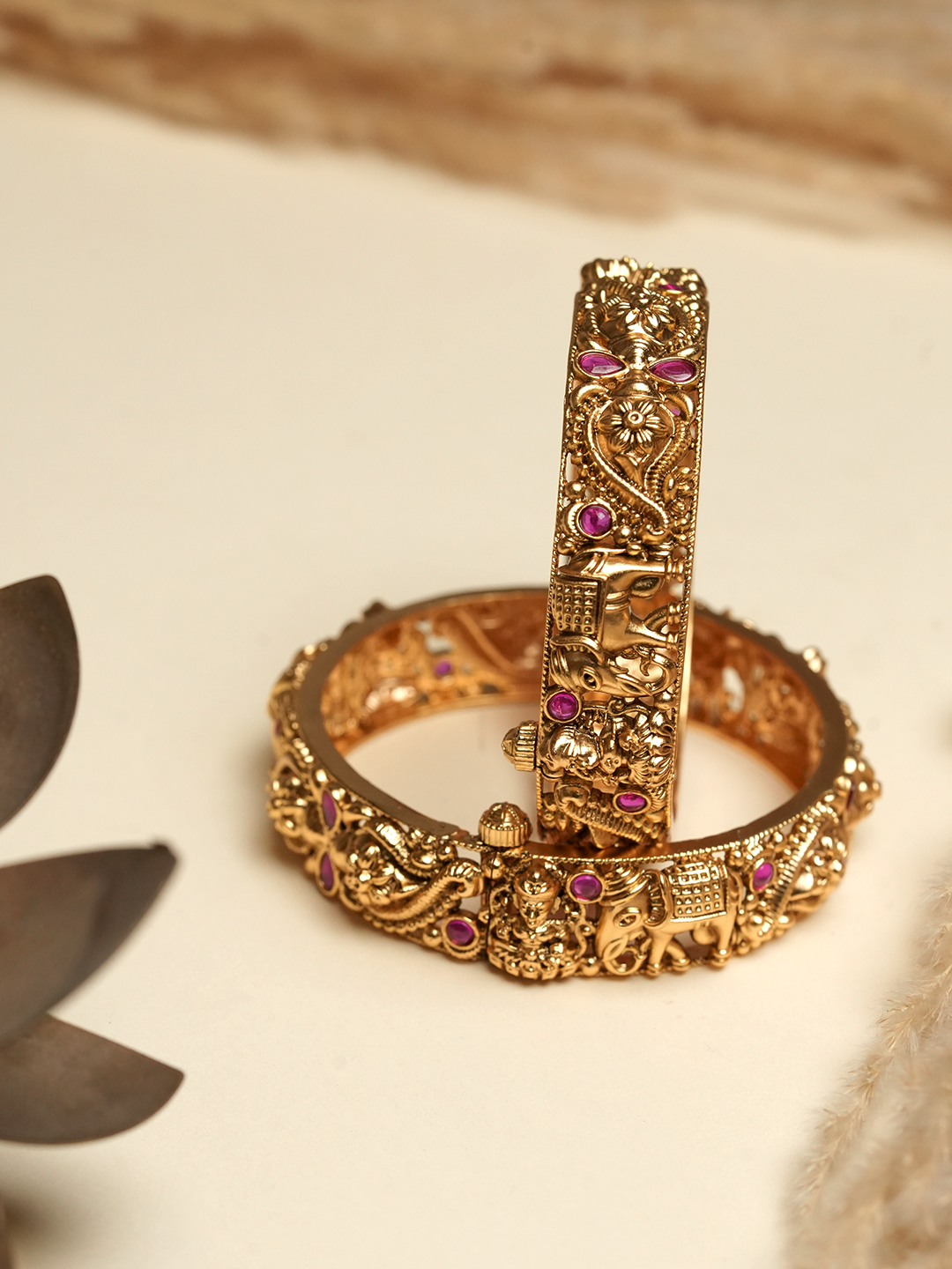 Matt Polish Antique Bangles
