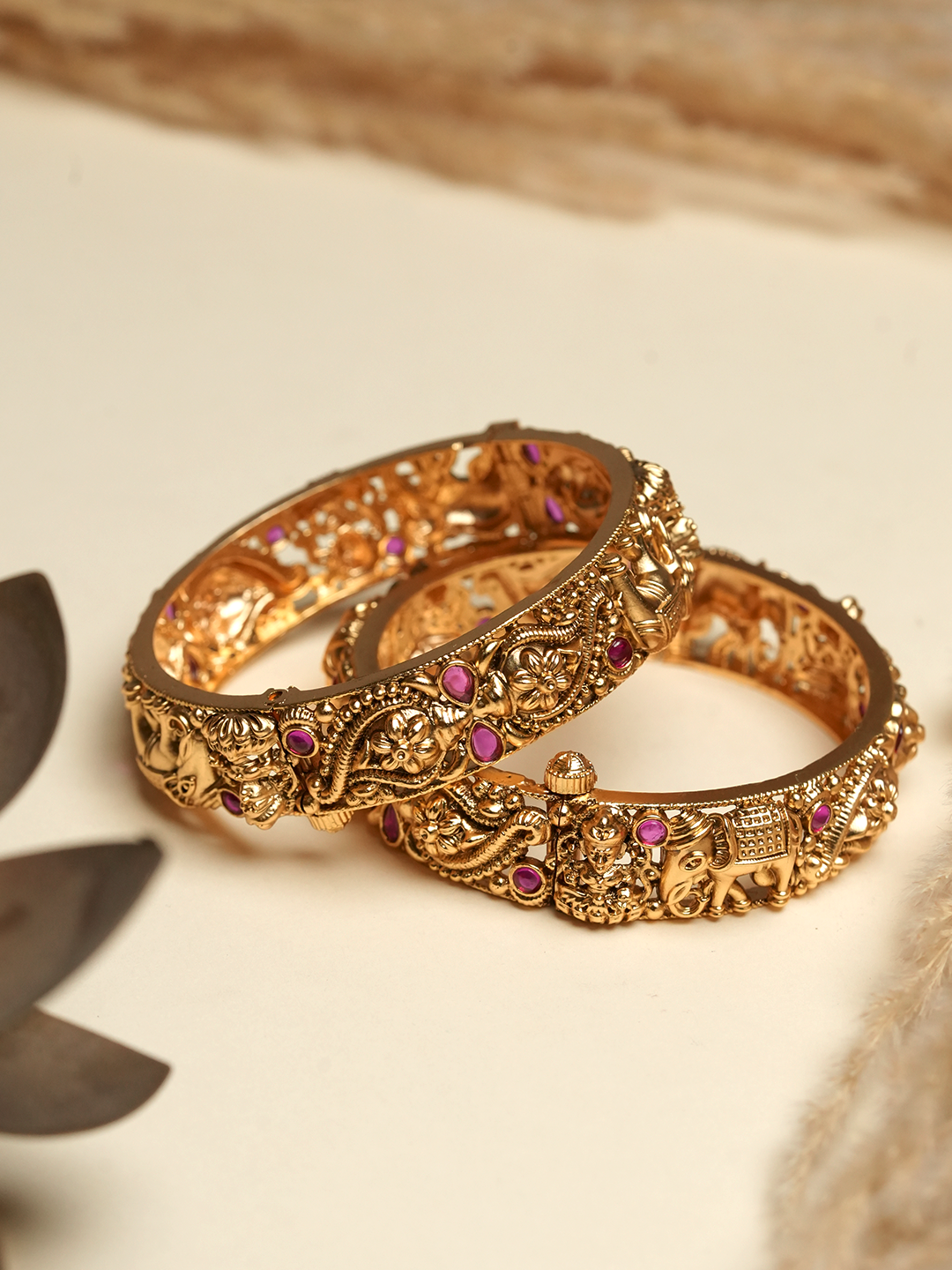 Matt Polish Antique Bangles