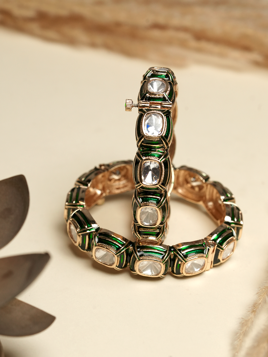 Premium Kundan Polki Bangles