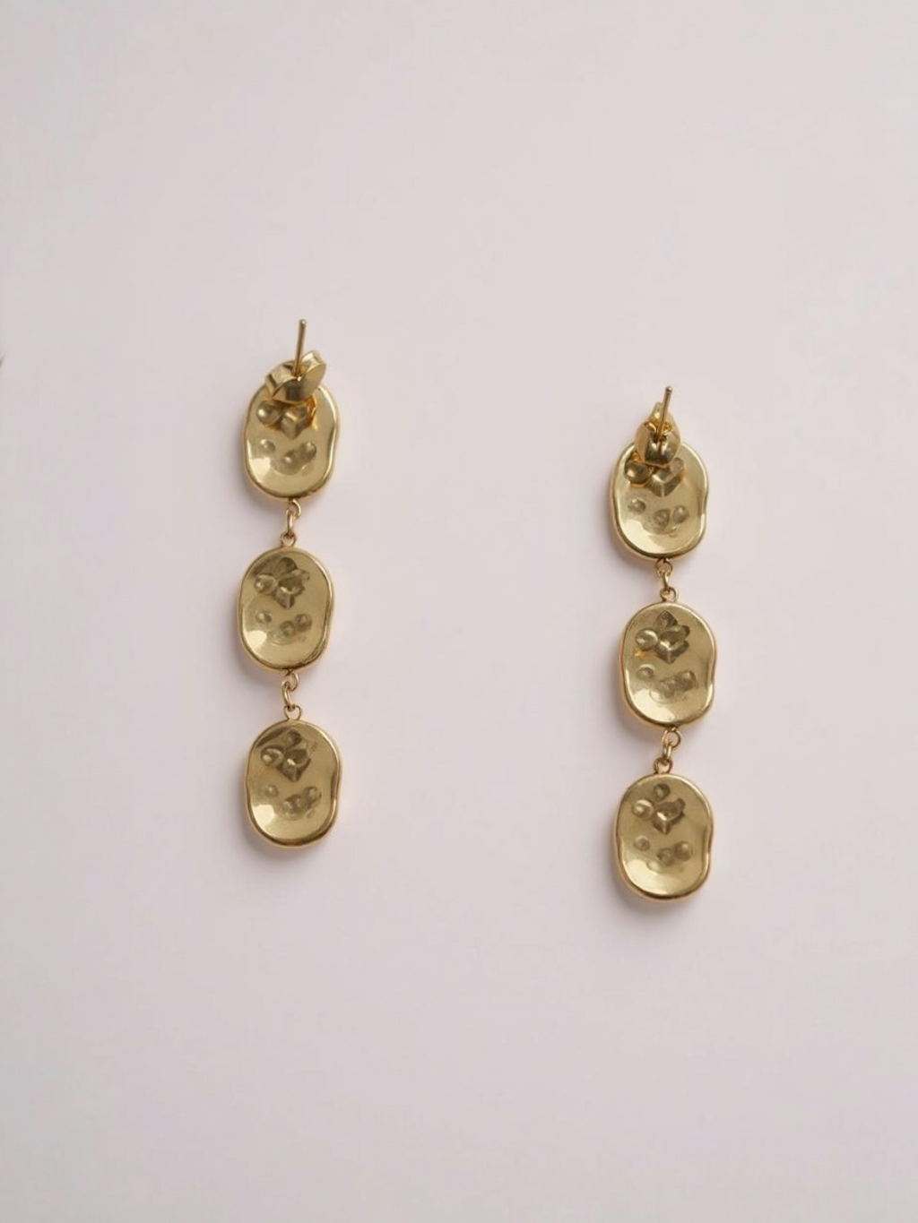 Hammered Drop Dangle Earrings