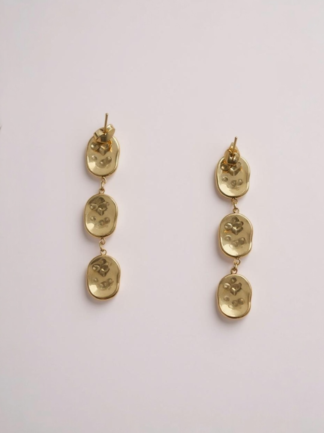 Hammered Drop Dangle Earrings