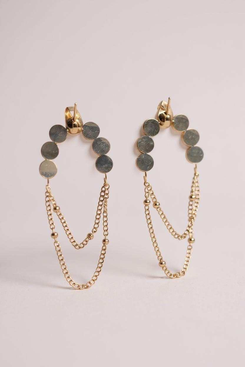 Delicate Chain CZ Hoops