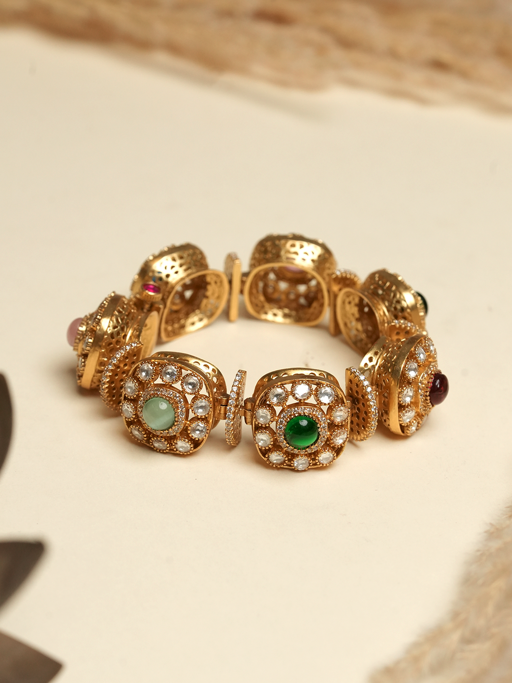 Heavy Multicolored Designer Bracelet