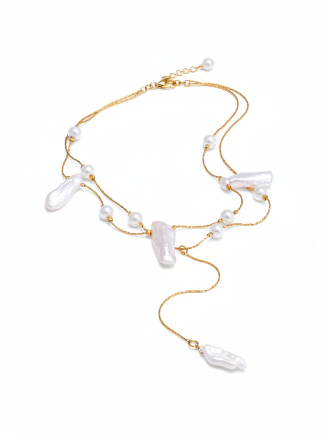 Natural Baroque Pearl Pendant Necklace