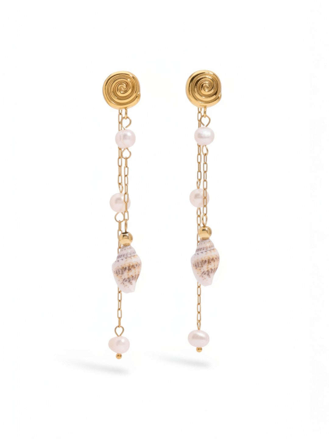 Sea Shell Drop Earrings