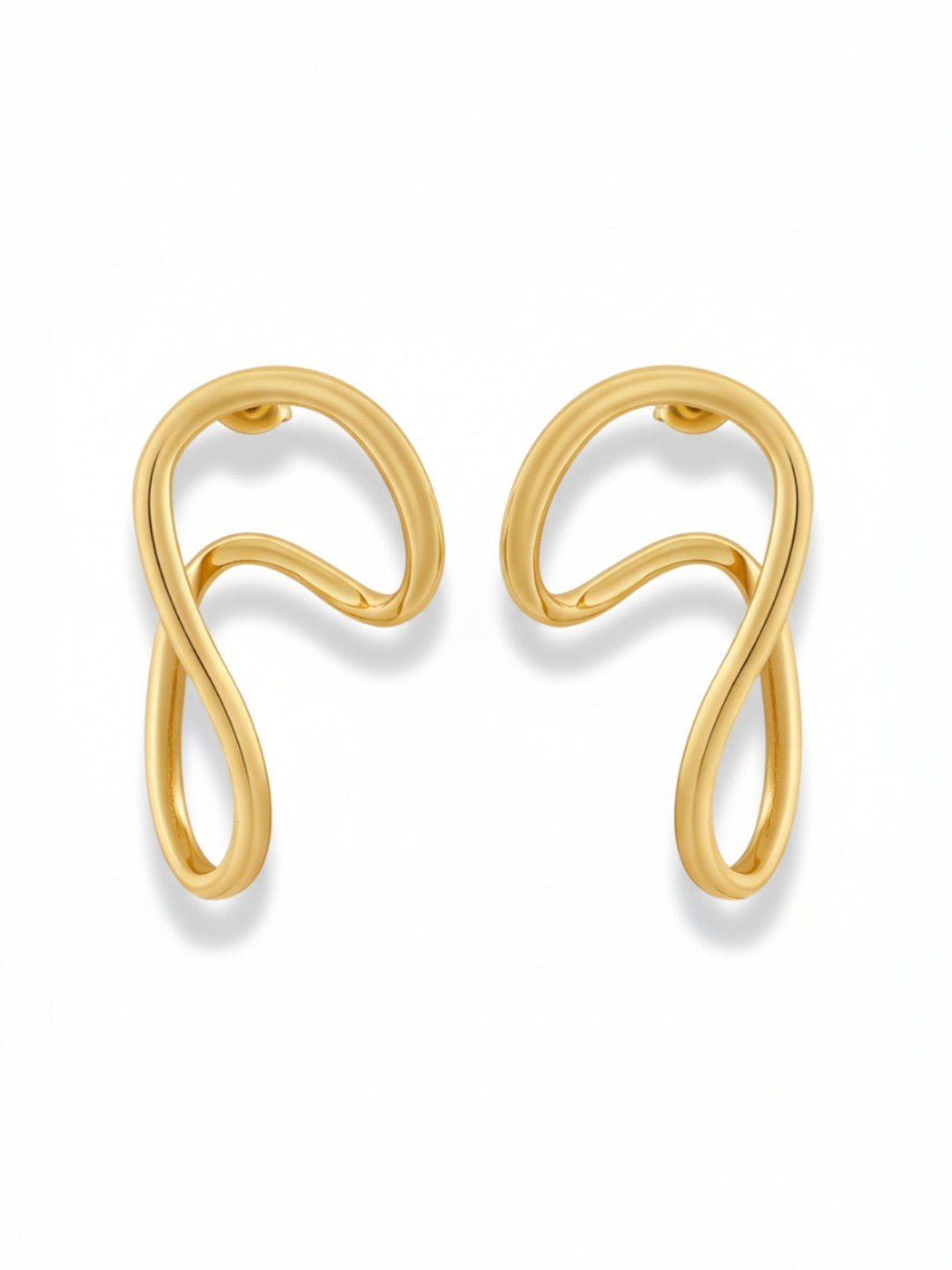 Irregular Wave Curve Curvy Earring
